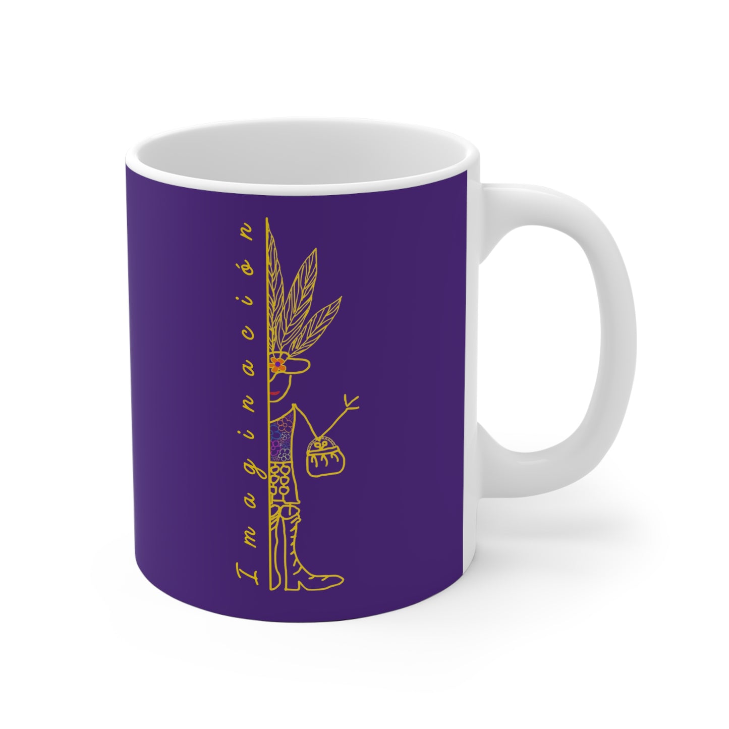 Taza morada IMAGINACIÓN Mod. MD.