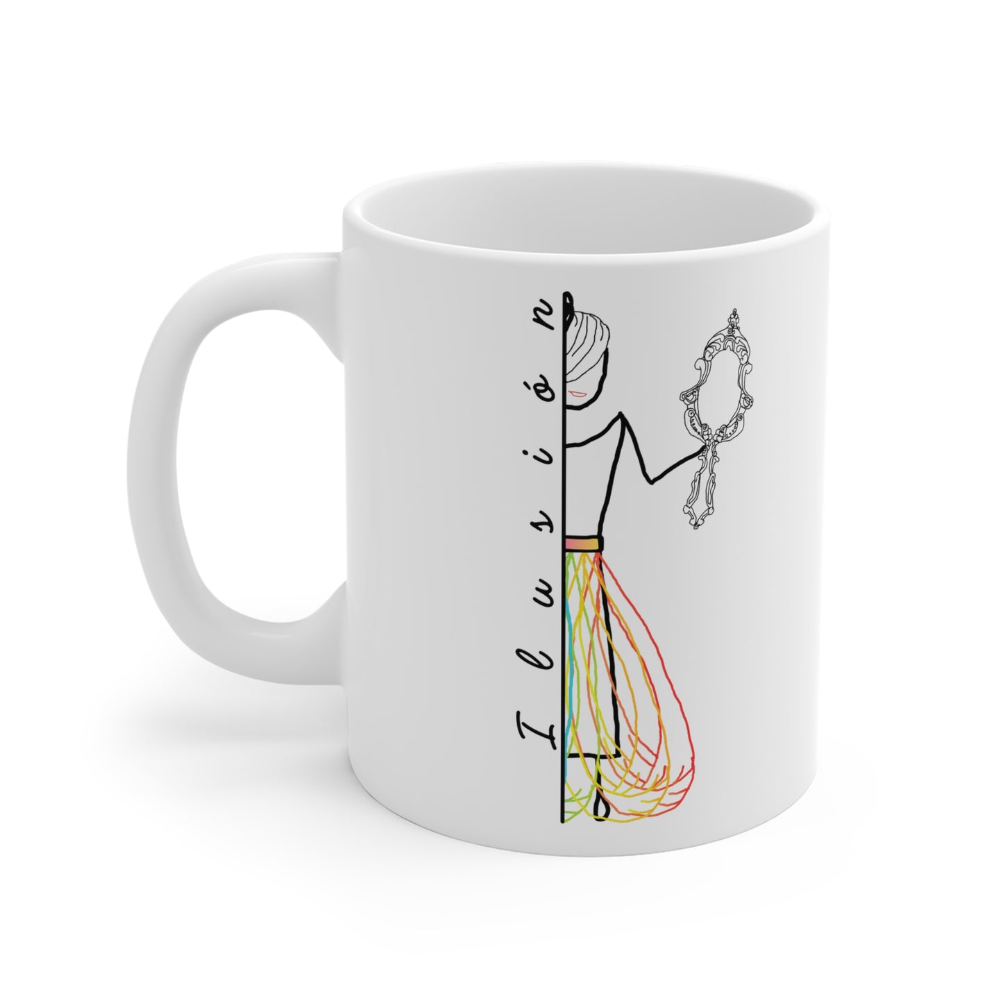 Taza blanca ILUSIÓN Mod. MC.