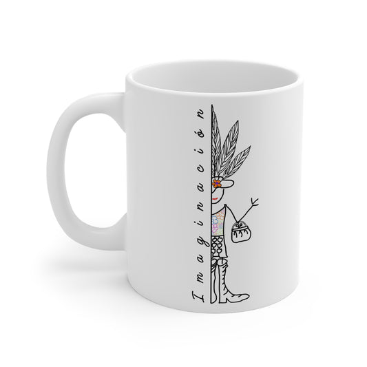 Taza blanca IMAGINACIÓN Mod. MC.