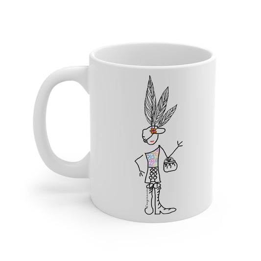 Taza blanca IMAGINACIÓN Mod. EC.