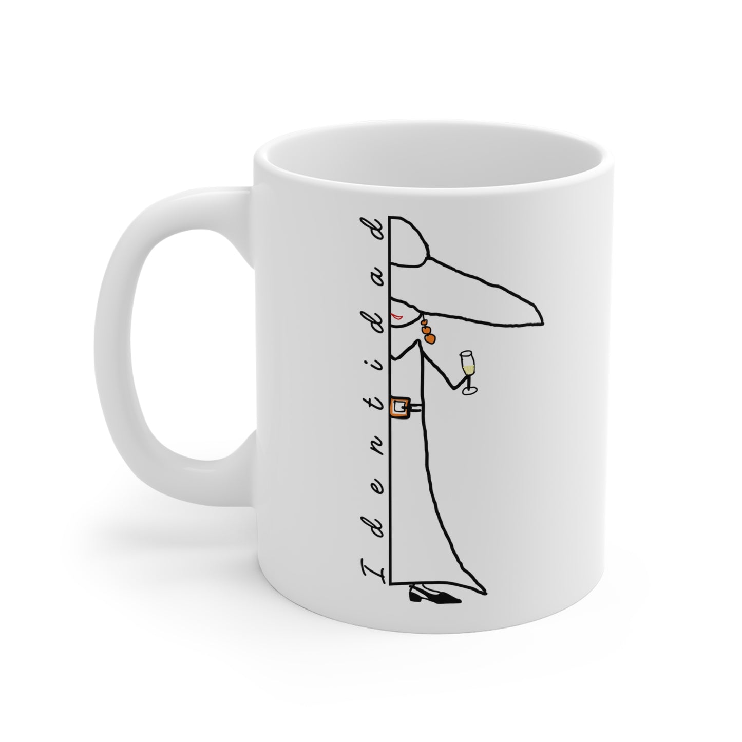 White mug IDENTITY Mod. MC.