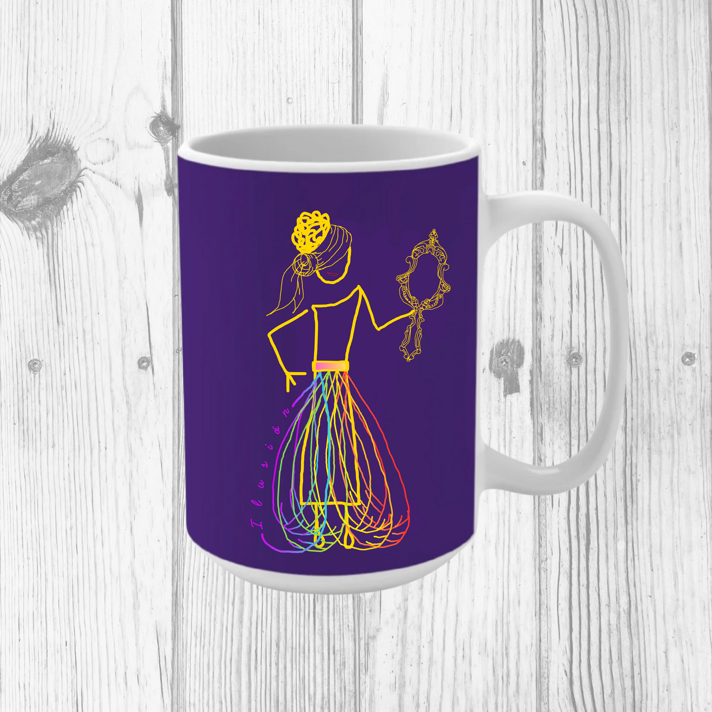 Taza morada ILUSIÓN Mod. ED.