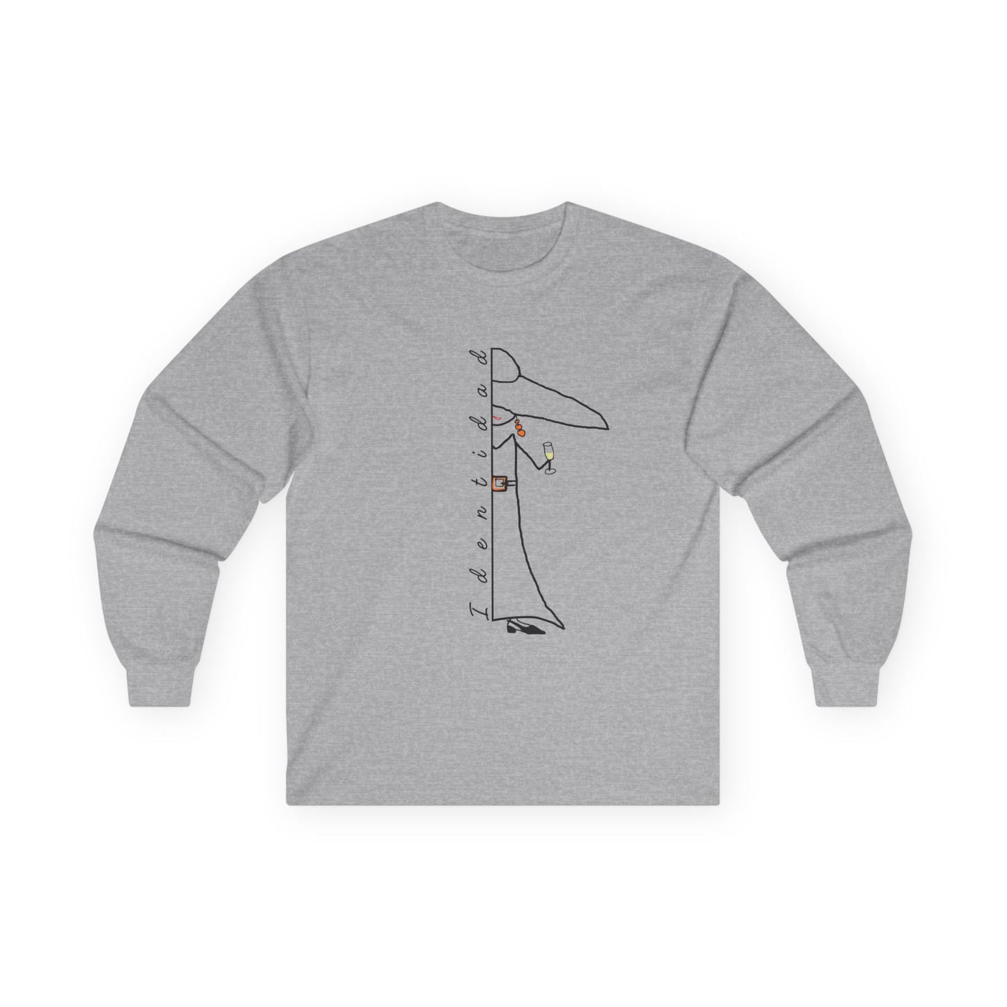 Camiseta de algodón manga larga IDENTIDAD Mod. MC