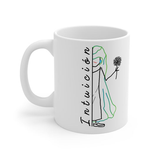 Taza blanca INTUICIÓN Mod. MC.