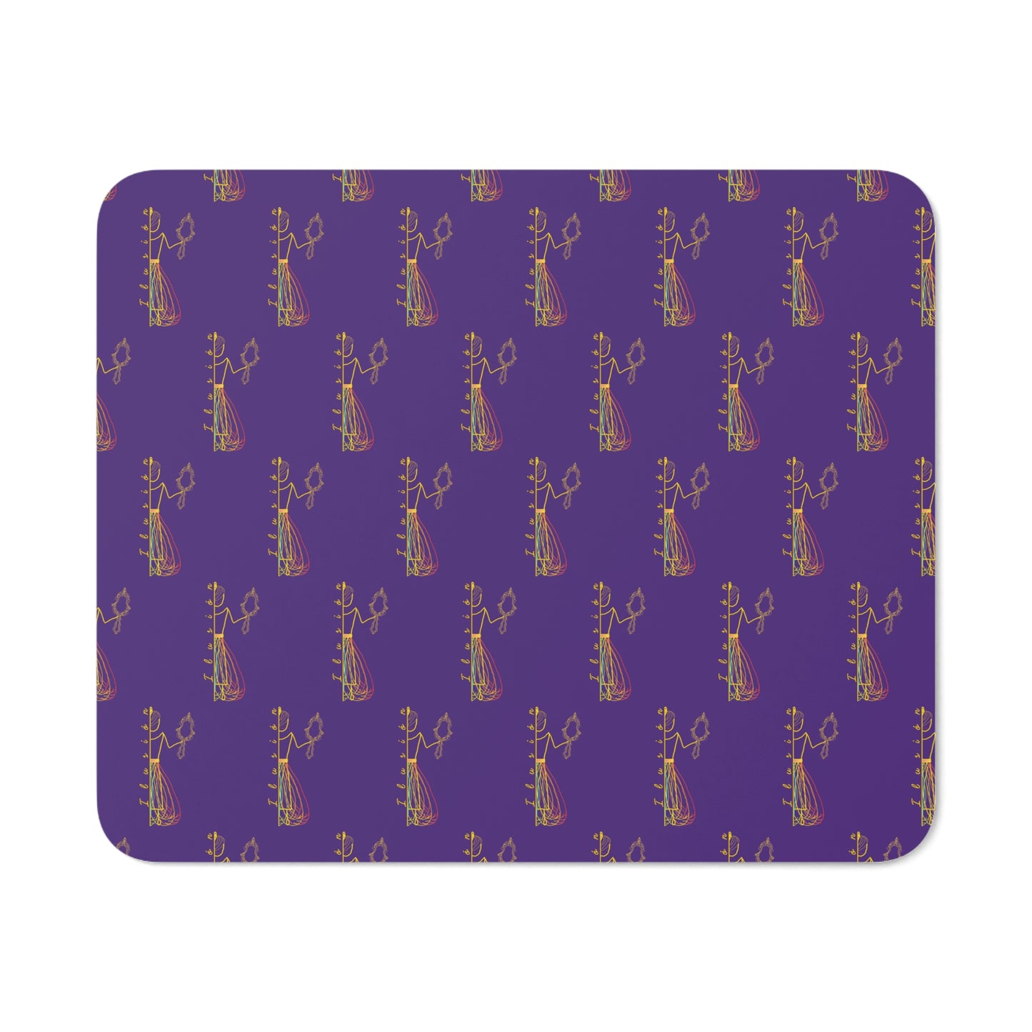 Alfombrilla ratón morada ILUSIÓN Mod MD.