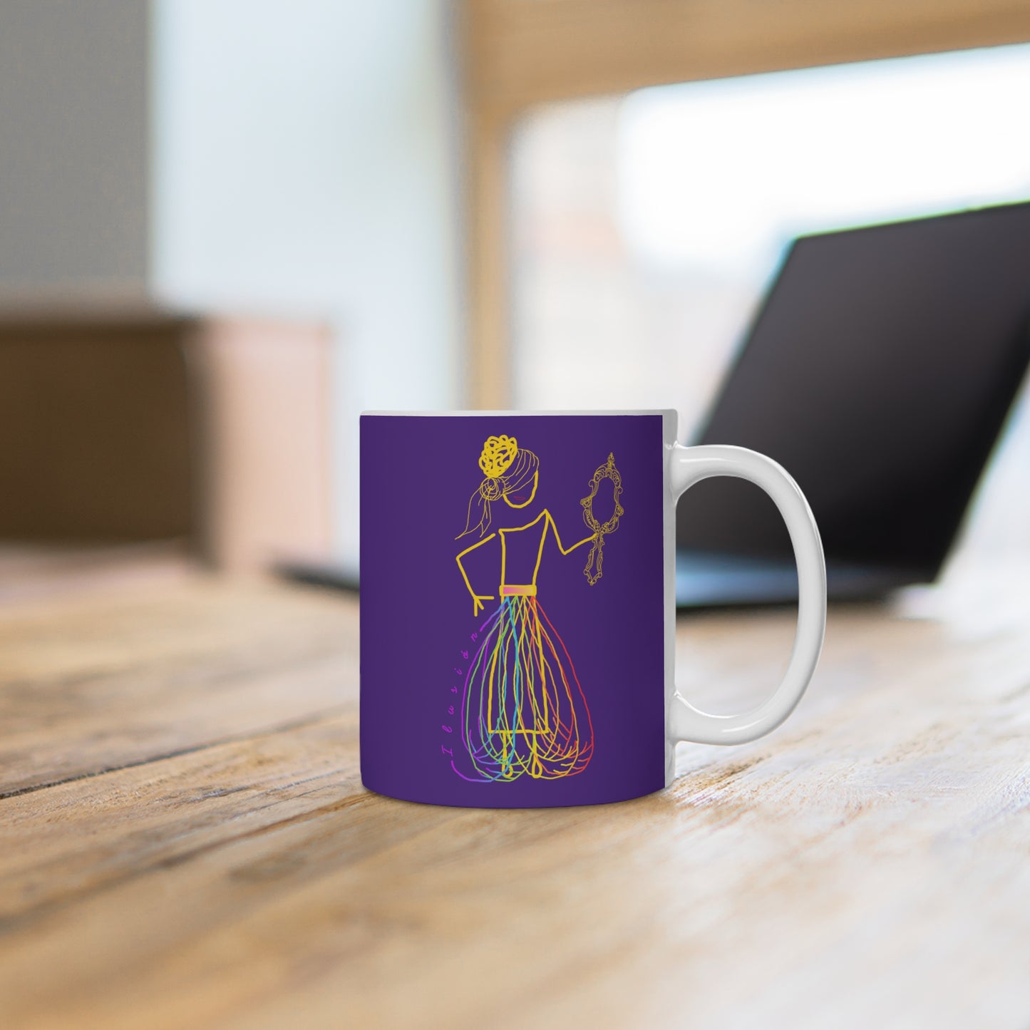 Taza morada ILUSIÓN Mod. ED.