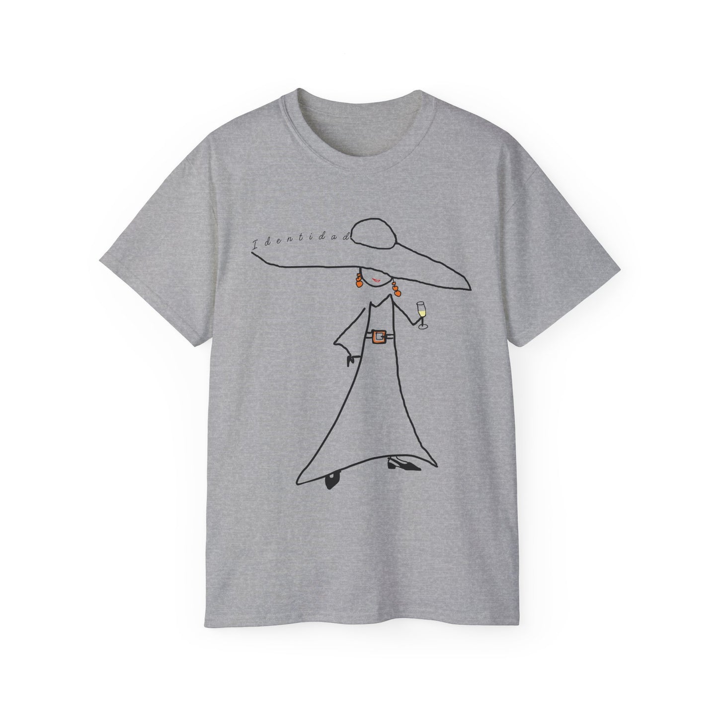 Camiseta algodón manga corta IDENTIDAD. Mod. EC.
