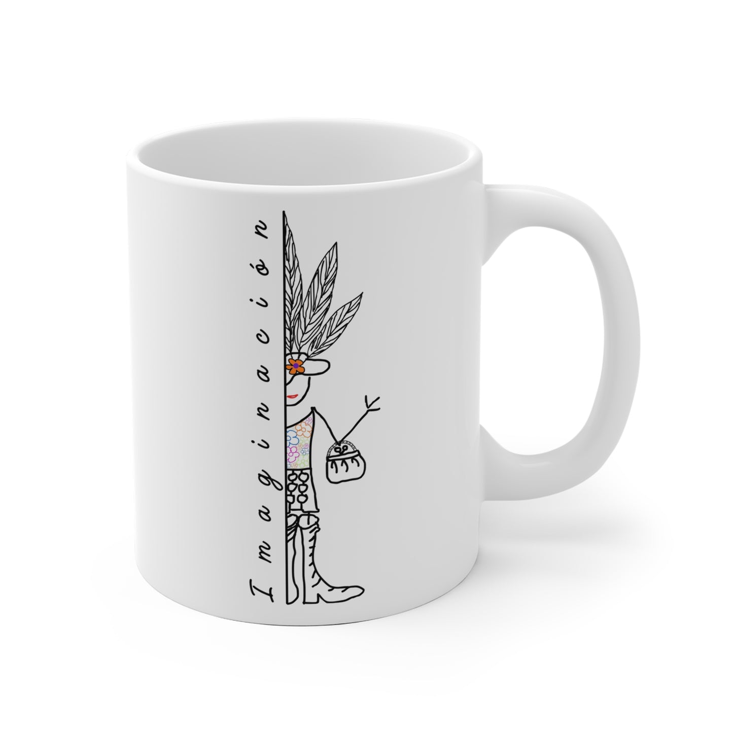Taza blanca IMAGINACIÓN Mod. MC.