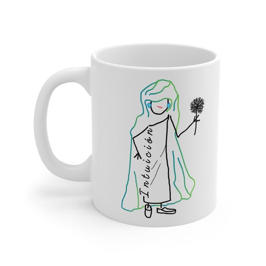 Taza blanca INTUICIÓN Mod. EC.