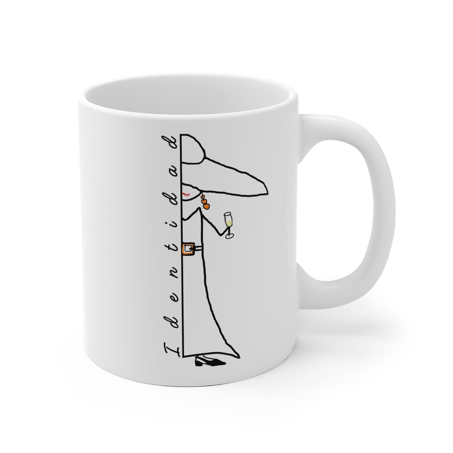 White mug IDENTITY Mod. MC.