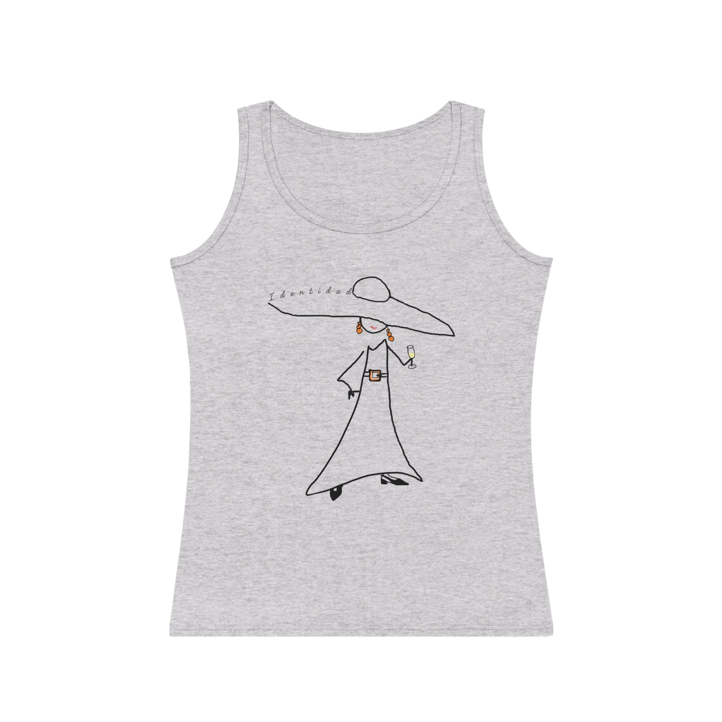 Camiseta sin mangas algodón. IDENTIDAD. Mod. EC.