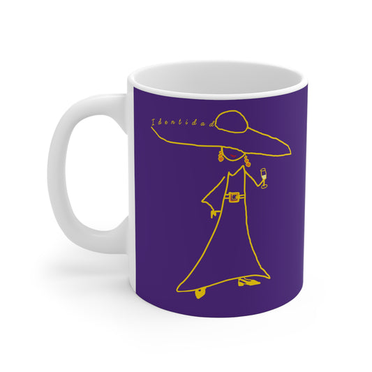 Taza morada IDENTIDAD Mod. ED.