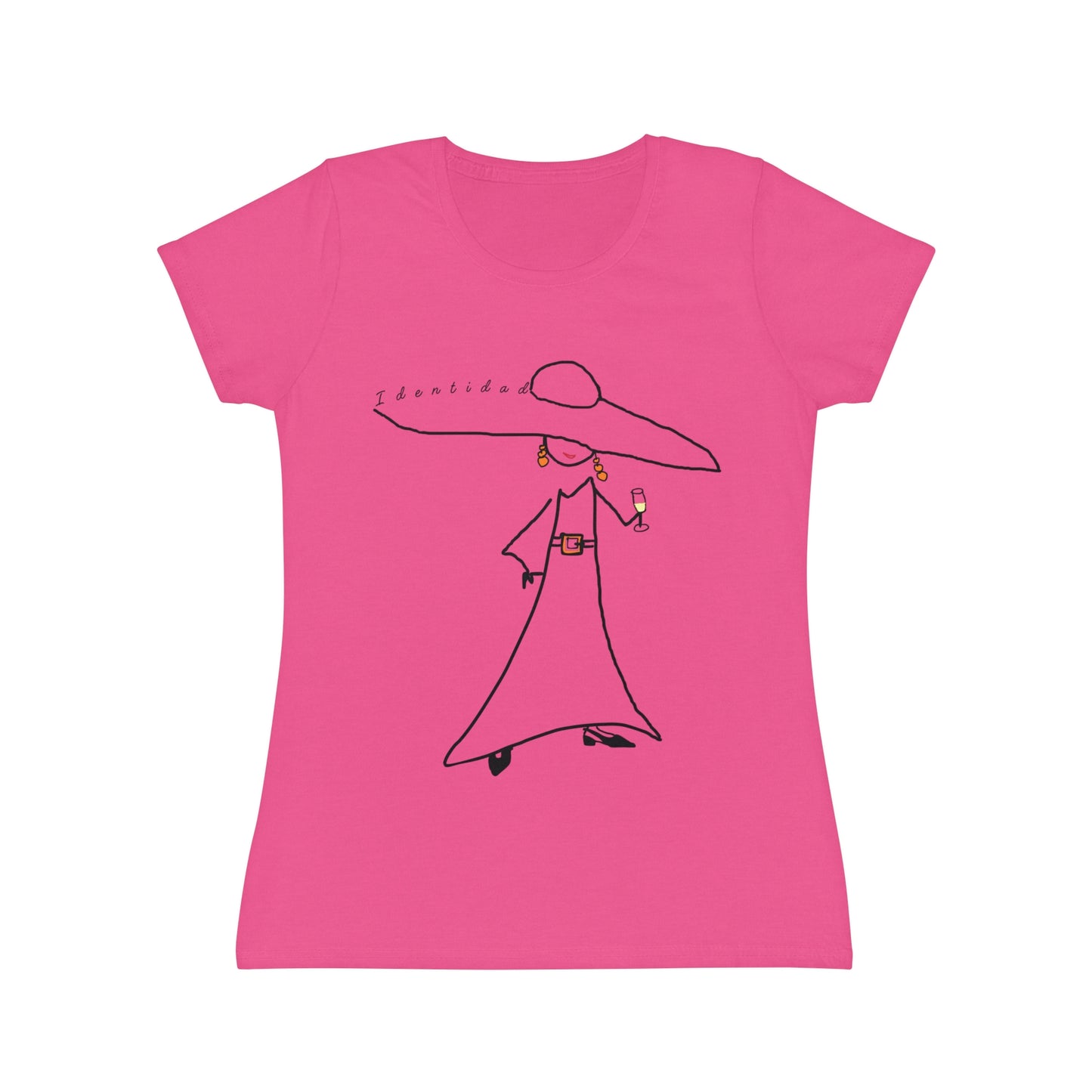 Camiseta entallada algodón manga corta. IDENTIDAD. Mod. EC.