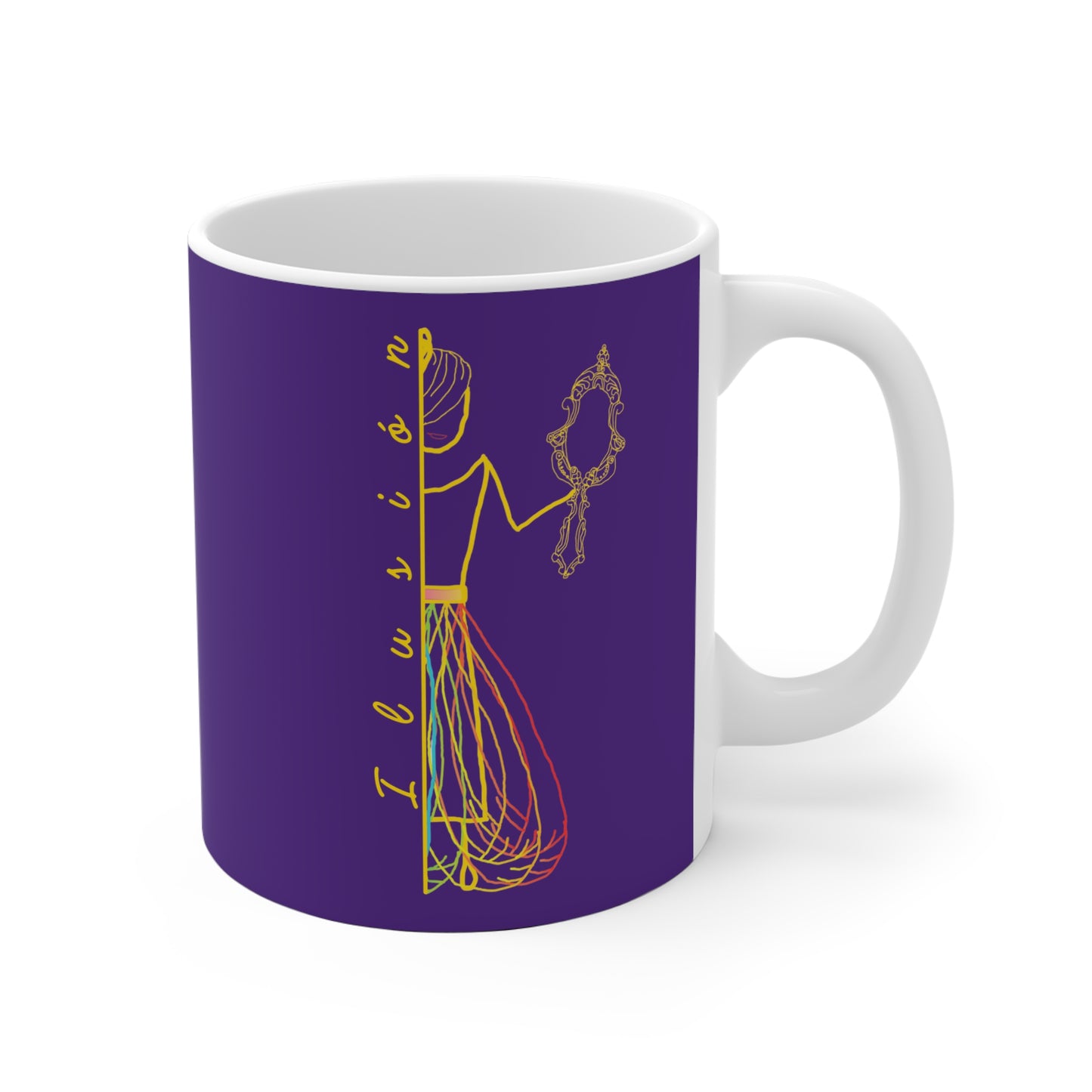 Taza morada ILUSIÓN Mod. MD.