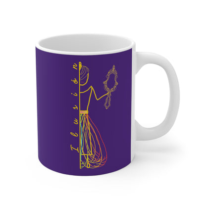 Taza morada ILUSIÓN Mod. MD.