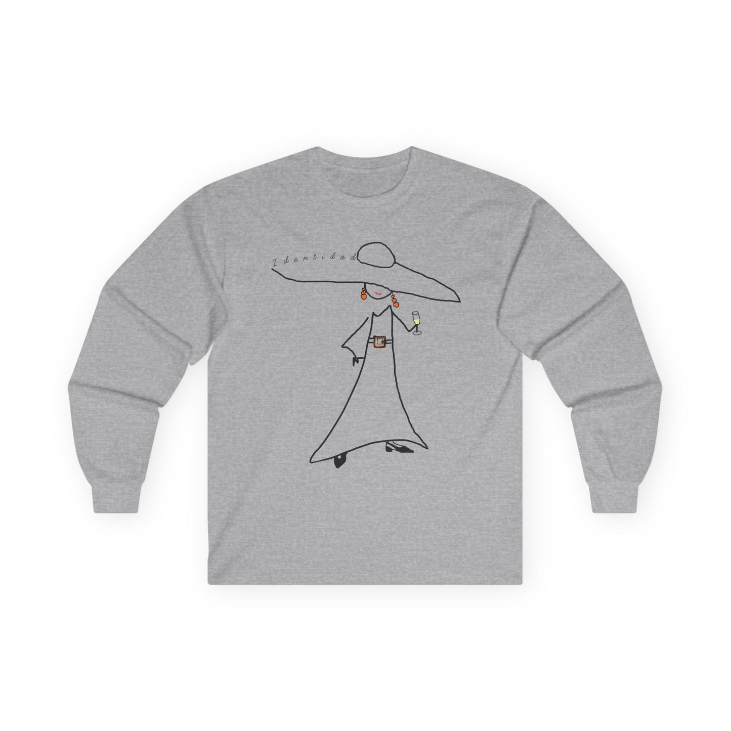 Long-sleeved cotton T-shirt IDENTITY Mod. EC.