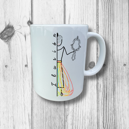 Taza blanca ILUSIÓN Mod. MC.