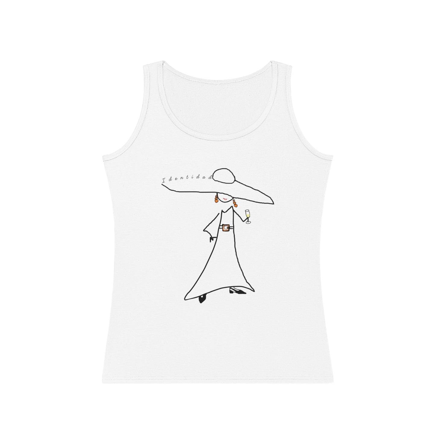 Camiseta sin mangas algodón. IDENTIDAD. Mod. EC.