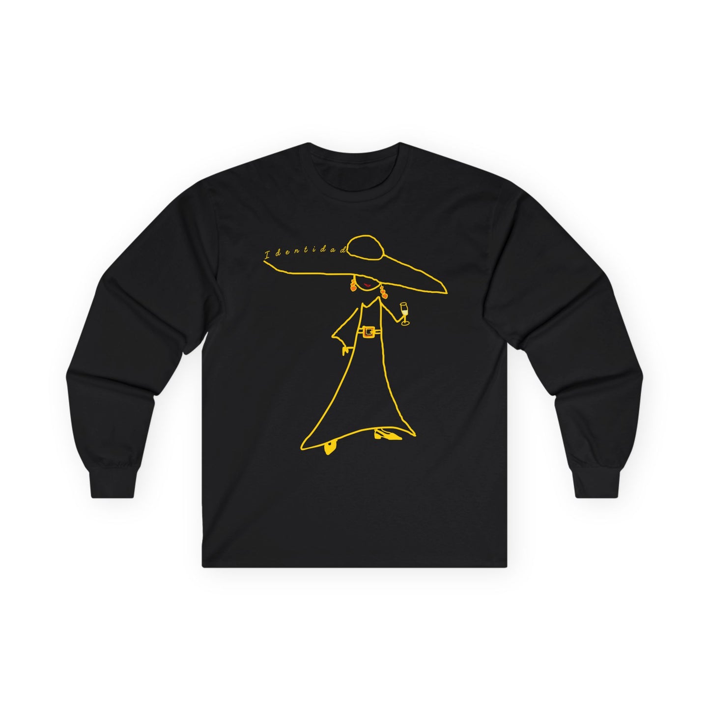 Long-sleeved cotton T-shirt IDENTITY Mod. ED.