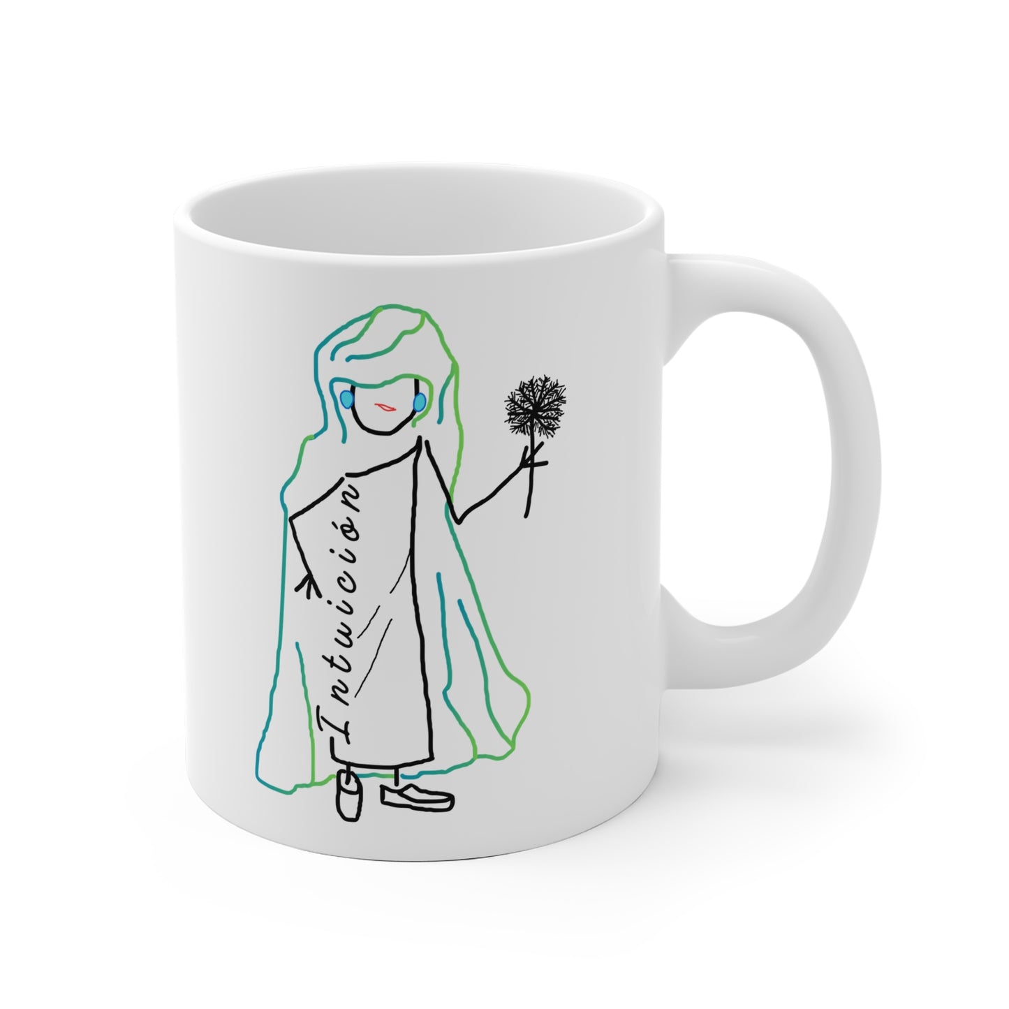 Taza blanca INTUICIÓN Mod. EC.