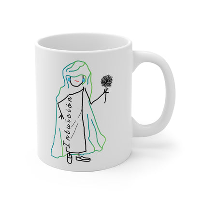 Taza blanca INTUICIÓN Mod. EC.