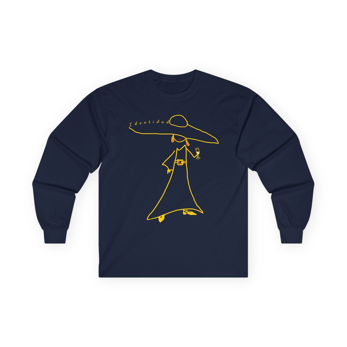 Long-sleeved cotton T-shirt IDENTITY Mod. ED.