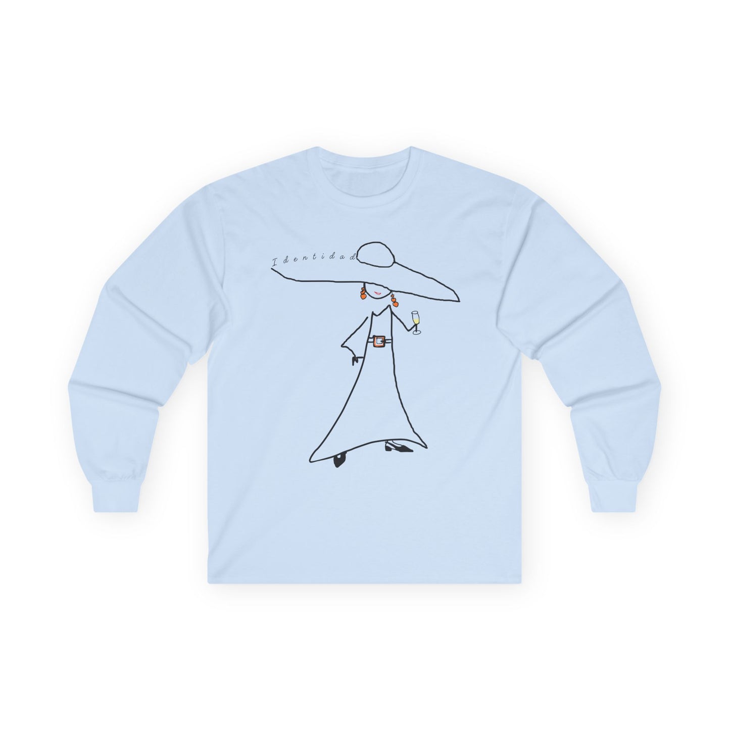 Long-sleeved cotton T-shirt IDENTITY Mod. EC.