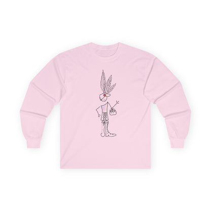 Long-sleeved cotton T-shirt IMAGINATION Mod. EC.