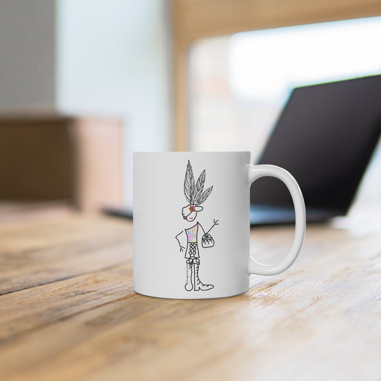 Taza blanca IMAGINACIÓN Mod. EC.