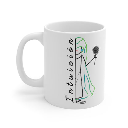 Taza blanca INTUICIÓN Mod. MC.