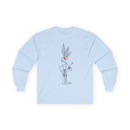 Long-sleeved cotton T-shirt IMAGINATION Mod. EC.