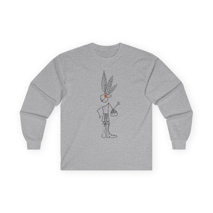 Long-sleeved cotton T-shirt IMAGINATION Mod. EC.