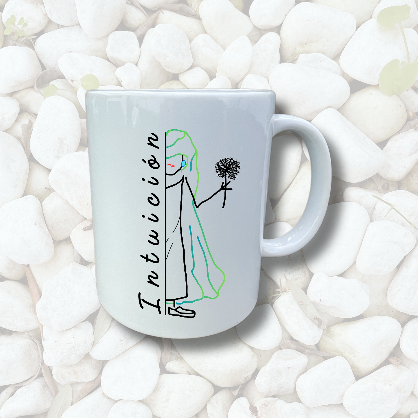 Taza blanca INTUICIÓN Mod. MC.