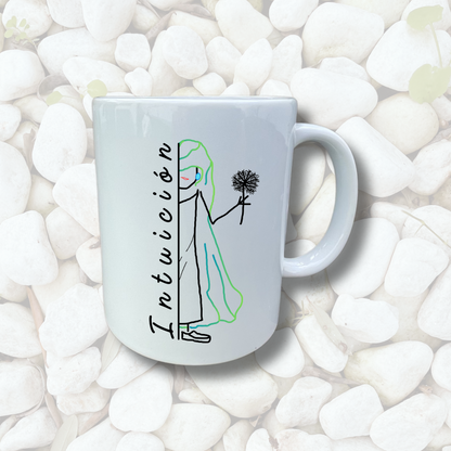 Taza blanca INTUICIÓN Mod. MC.