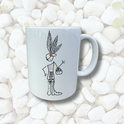 Taza blanca IMAGINACIÓN Mod. EC.