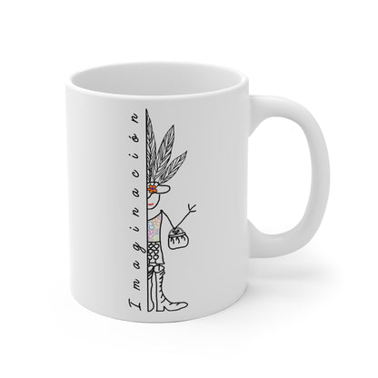 Taza blanca IMAGINACIÓN Mod. MC.
